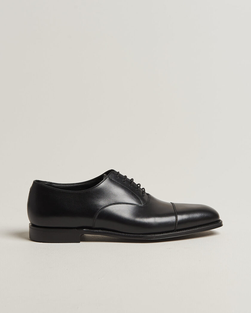 Crockett & Jones Audley Handgrade Oxford Black Calf – Negro