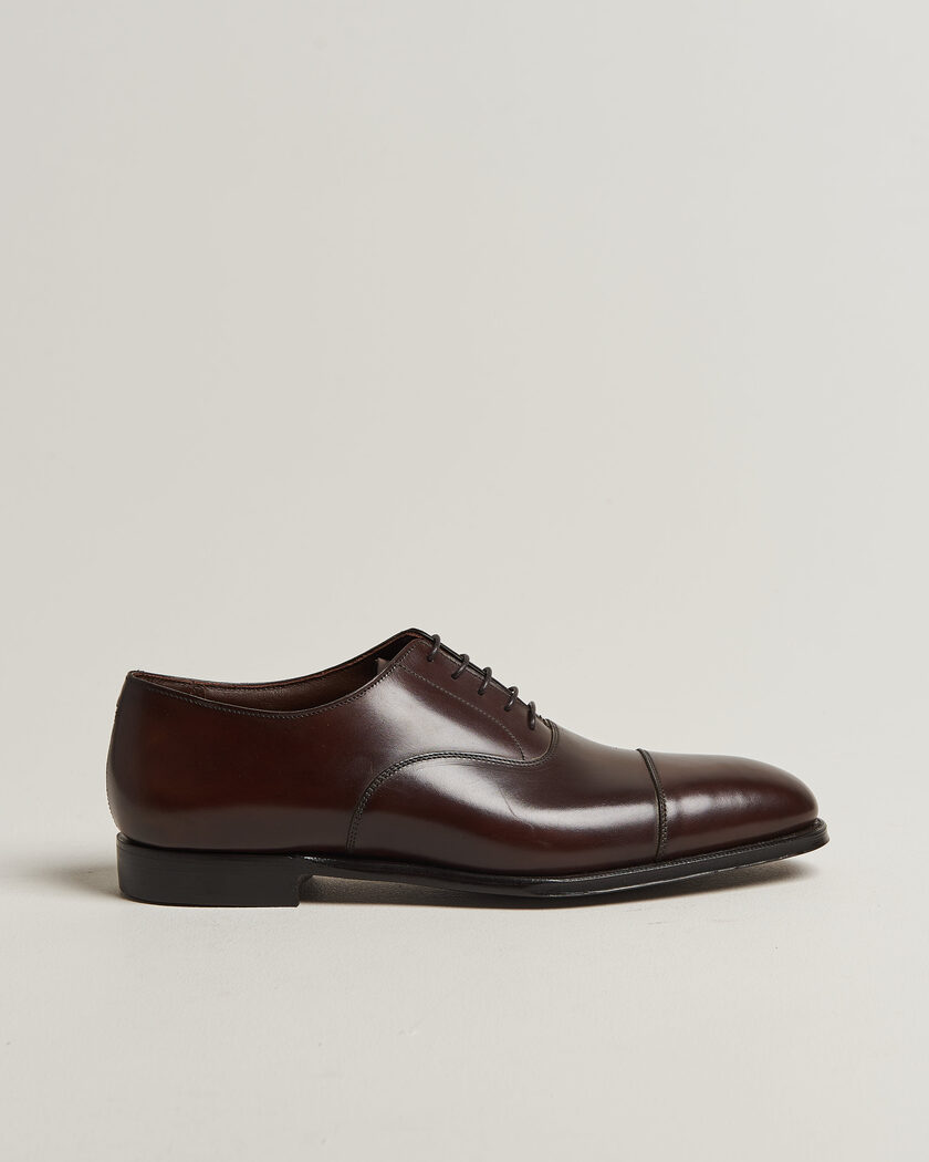 Crockett & Jones Audley Handgrade Oxford Dark Brown Antique Calf U - Tamaño: EU40 - Color: Marrón