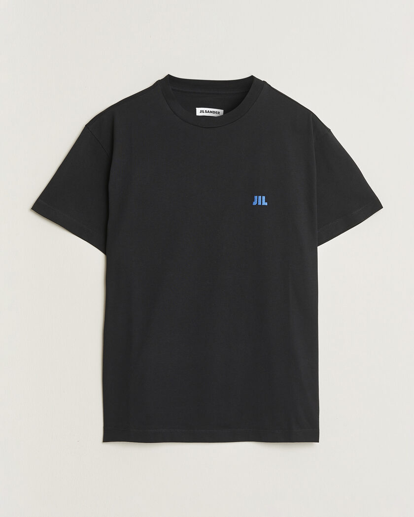 Jil Sander Short Sleeve Jil Logo T-Shirt Black – Negro