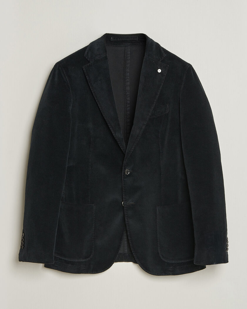 L.B.M. 1911 Jack Corduroy Blazer Black – Negro