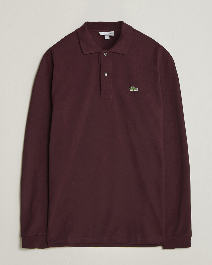 Lacoste Original Long Sleeve Polo Piké Oxalis – Marrón