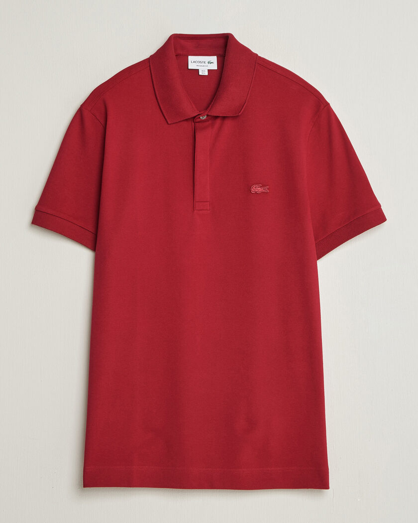 Lacoste Paris Polo Piké Bordeaux – Rojo