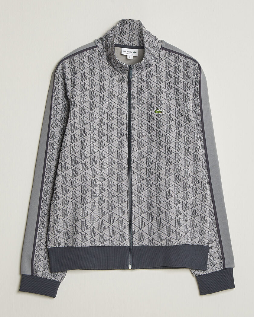 Lacoste Monogram Track Jacket Calluna/Graphite – Gris