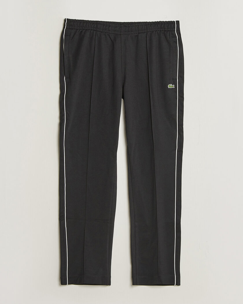 Lacoste Piqué Track Pants Black – Negro