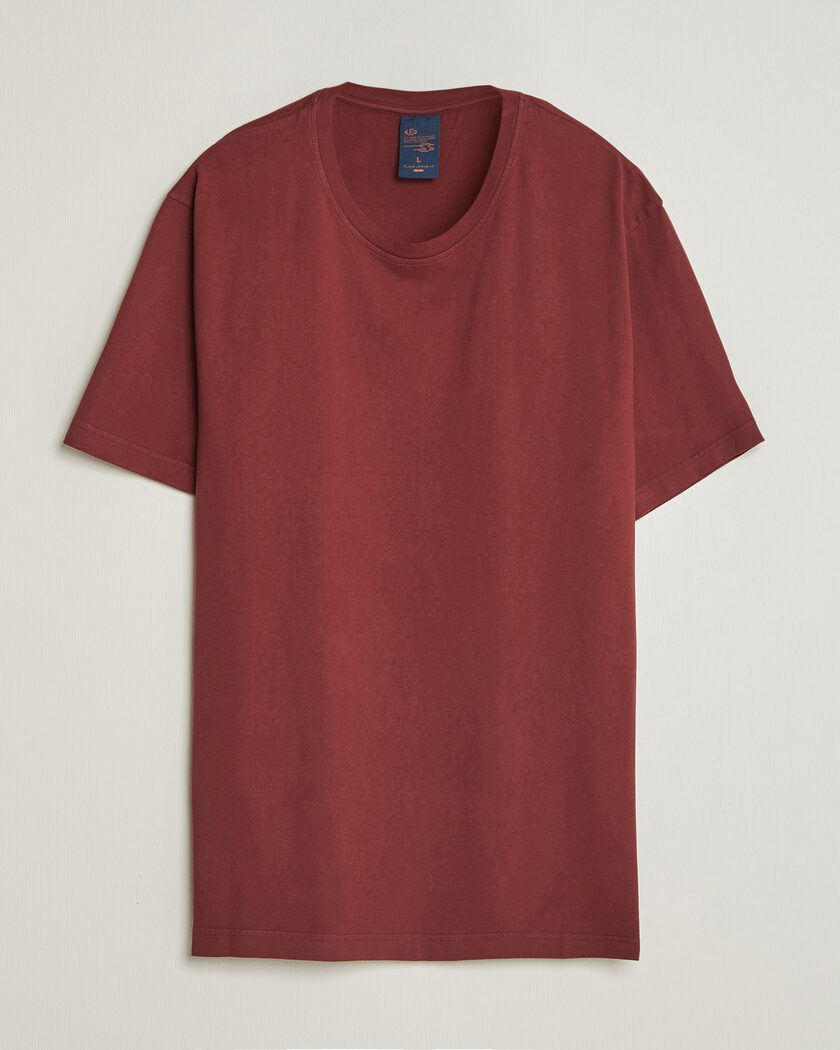Nudie Jeans Uno Everyday Crew Neck T-Shirt Burgundy – Rojo