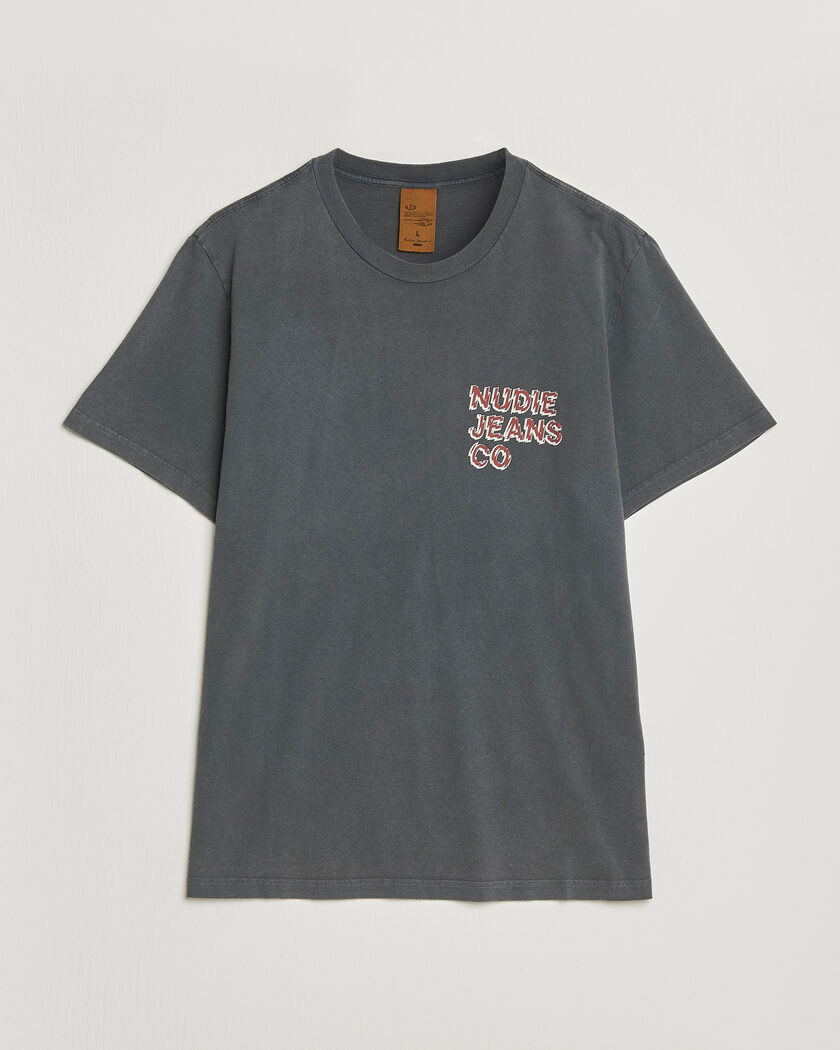 Nudie Jeans Roy Life Tracks T-Shirt Antracite – Gris