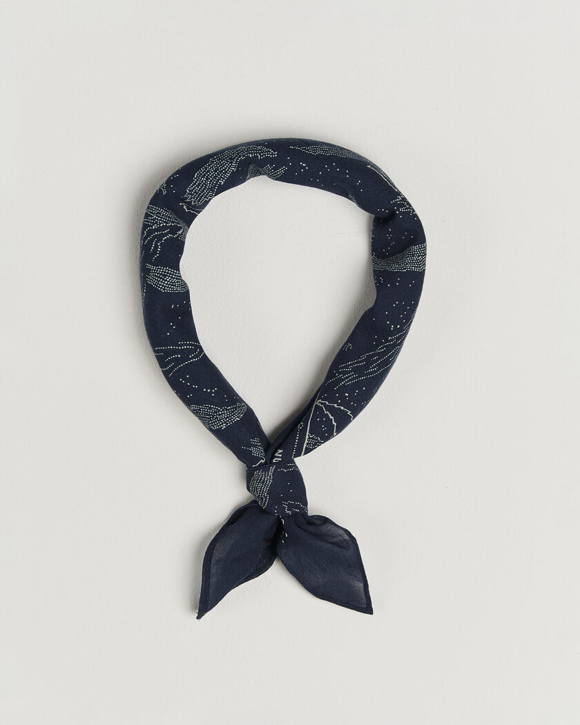 Nudie Jeans Ingrid Printed Bandana Blue – Azul