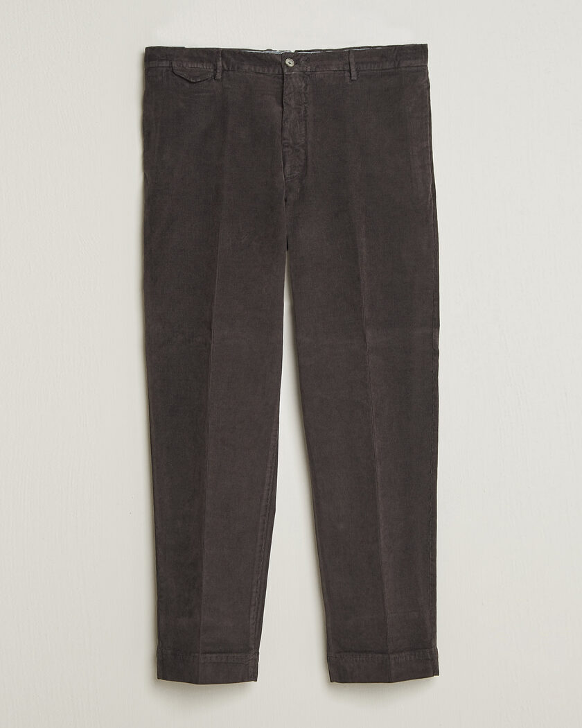 Santaniello Corduroy Trousers Dark Grey – Gris