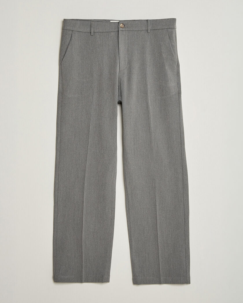 LES DEUX Como Solid Slack Pants Grey Melange – Gris