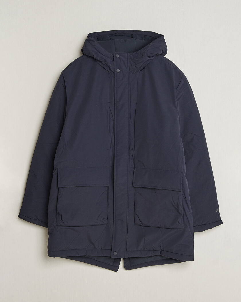 LES DEUX Padded Parka Coat Dark Navy – Azul