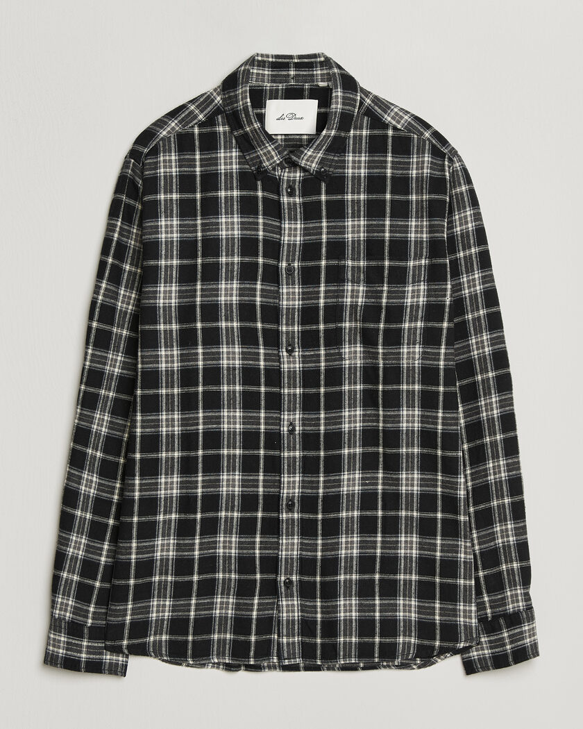 LES DEUX Vintage Check Shirt Black – Negro