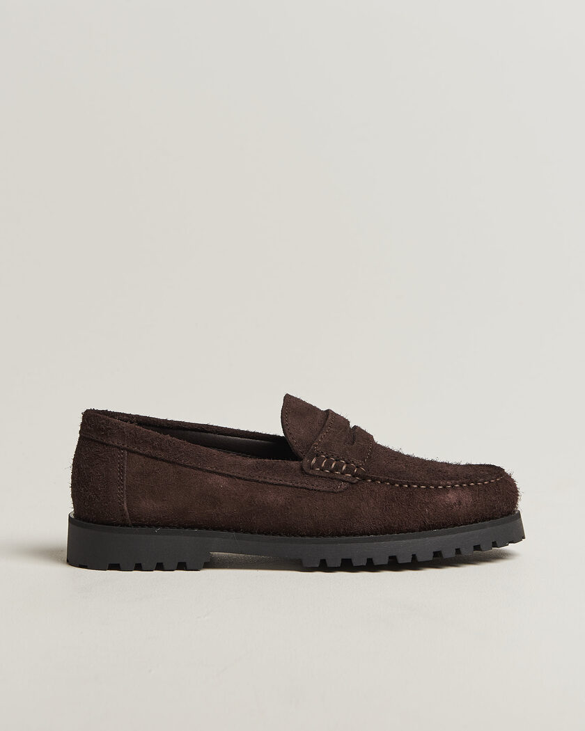 LES DEUX Hairy Suede Loafer Molé Brown – Marrón