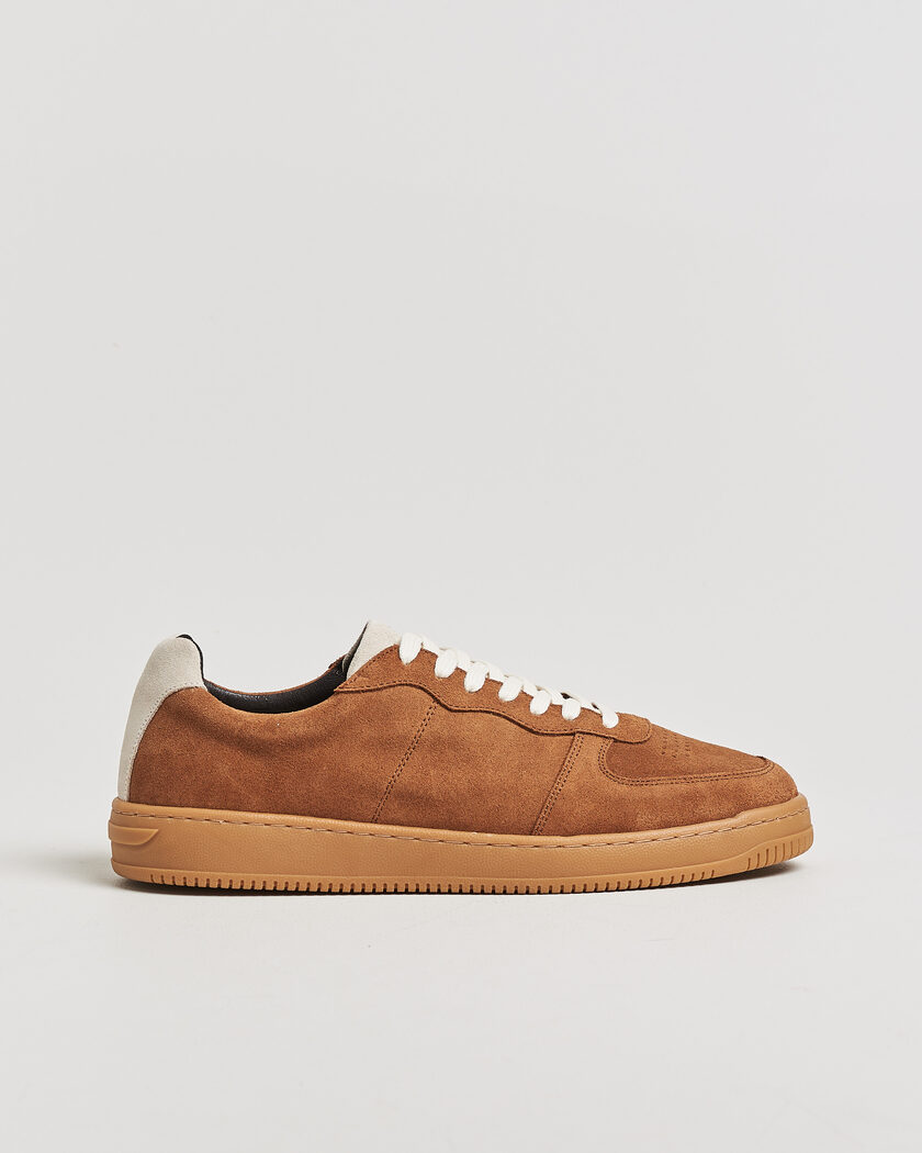 LES DEUX Suede Sneaker Bone Brown – Marrón