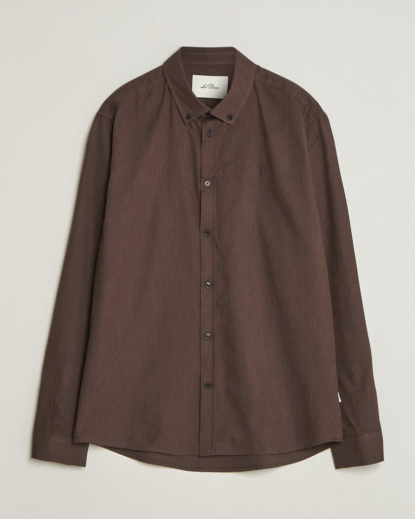 LES DEUX Soft Flannel Shirt Delicioso – Marrón