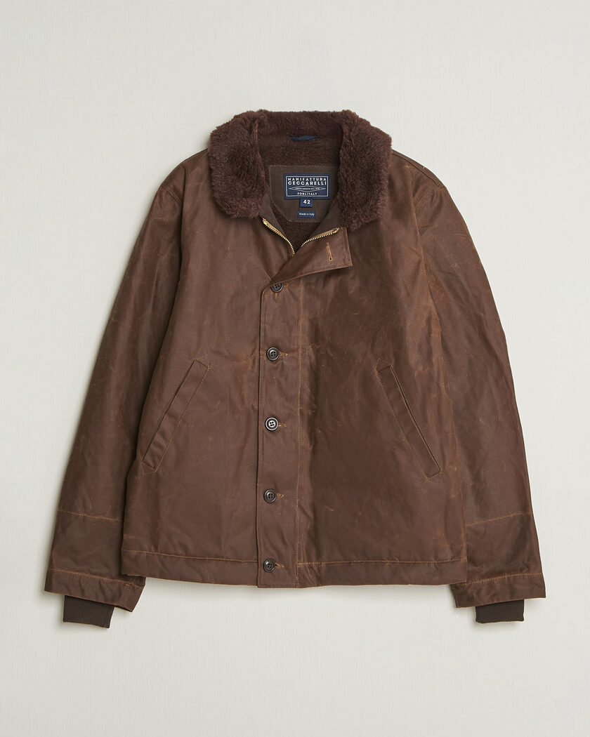 Manifattura Ceccarelli Deck Jacket Dark Tan – Marrón