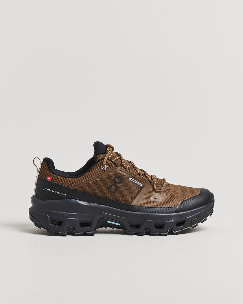 On Cloudrock Low Waterproof Earth/Black – Marrón