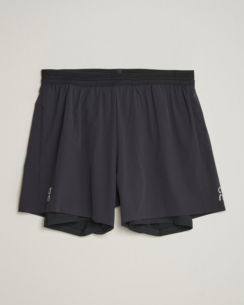 On 5 Inch Performance 2/1 Shorts Black – Negro