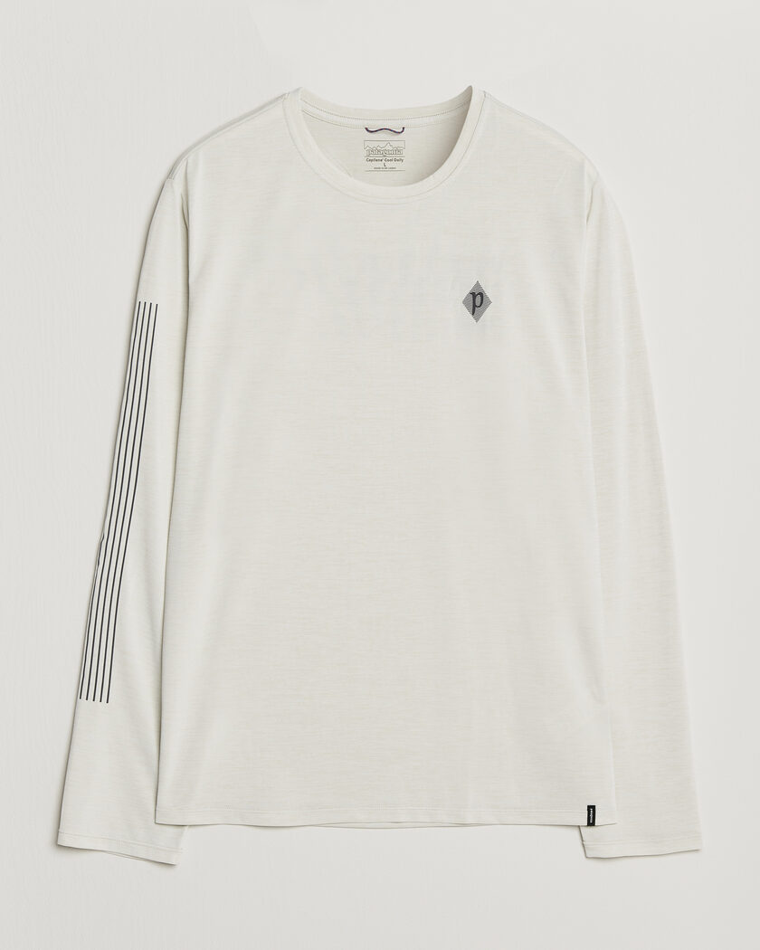 Patagonia Long Sleeve Cap Cool Shirt Dyno White – Blanco