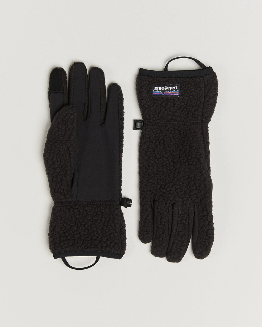 Patagonia Retro Pile Gloves Black – Negro