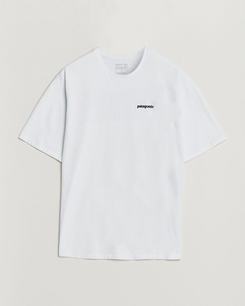 Patagonia P-6 Logo Responsibili T-Shirt Fiber White – Blanco