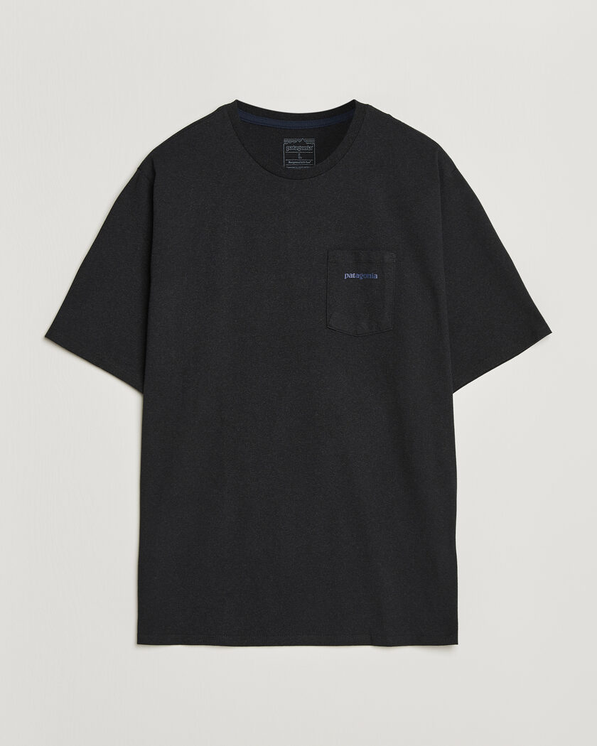 Patagonia Boardshort Logo Pocket Responsibili T-Shirt Ink Black – Negro
