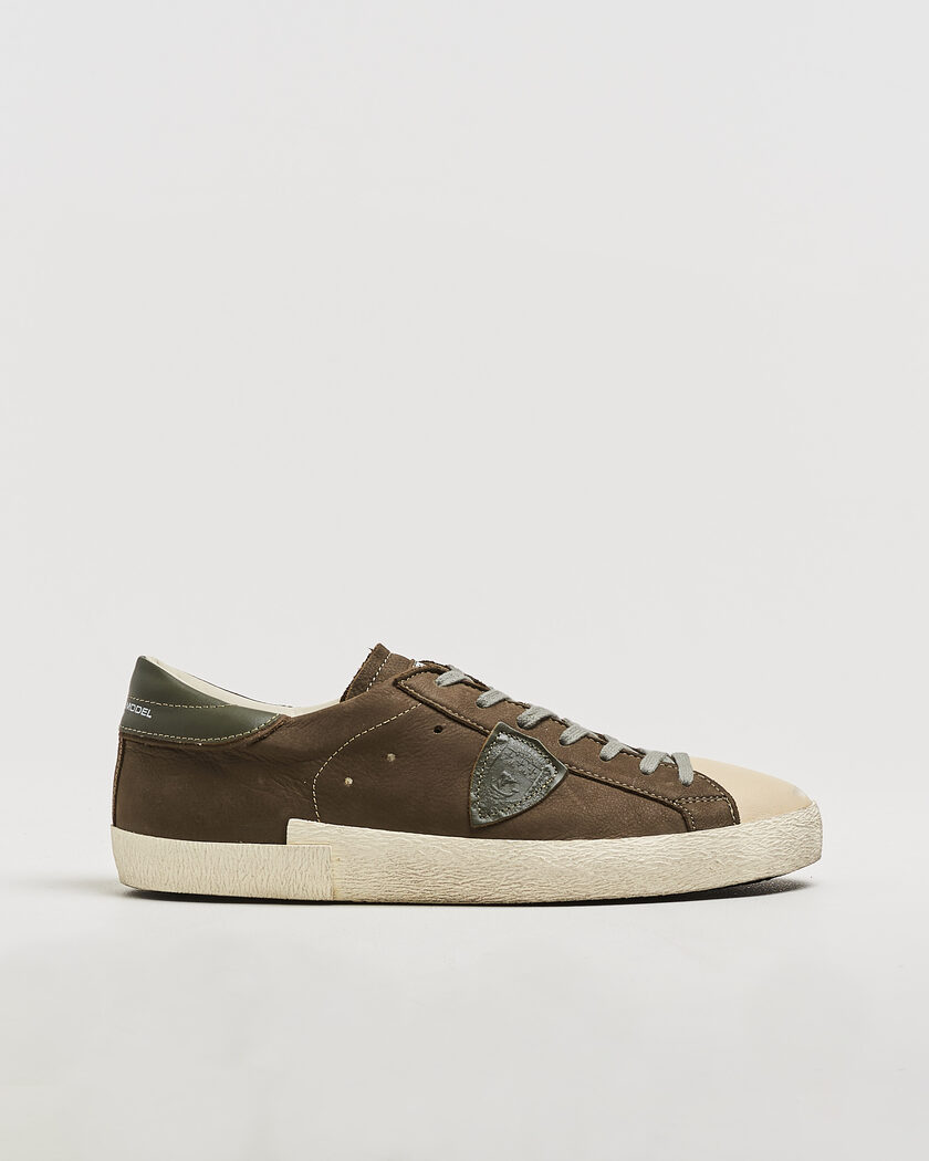 Philippe Model PRSX Low Top Suede Sneaker Green – Verde