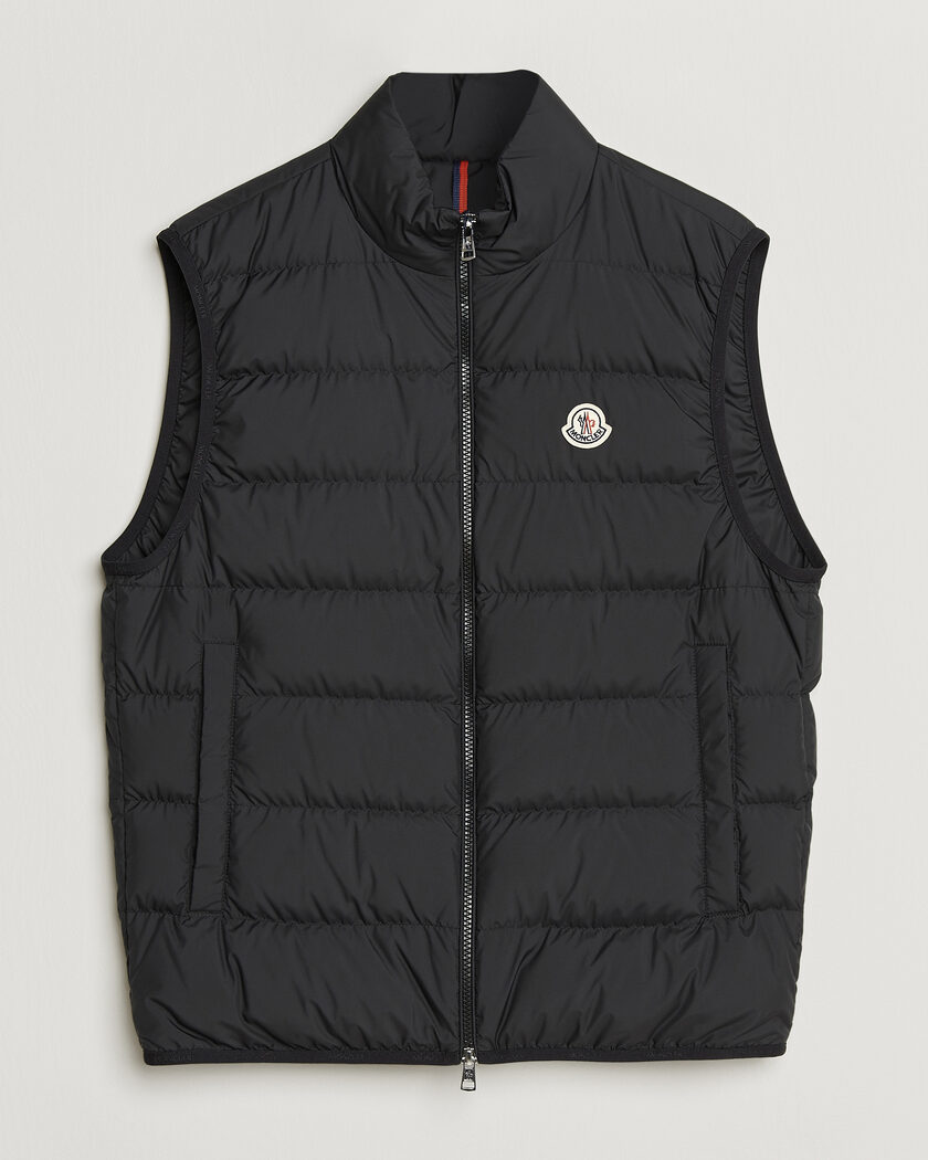 Moncler Contrin Down Vest Black – Negro