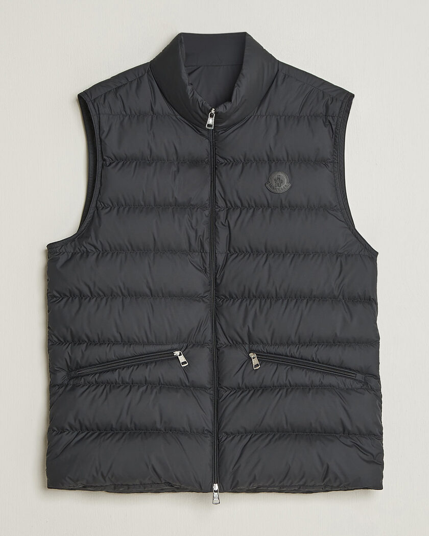 Moncler Treompan Down Vest Black – Negro