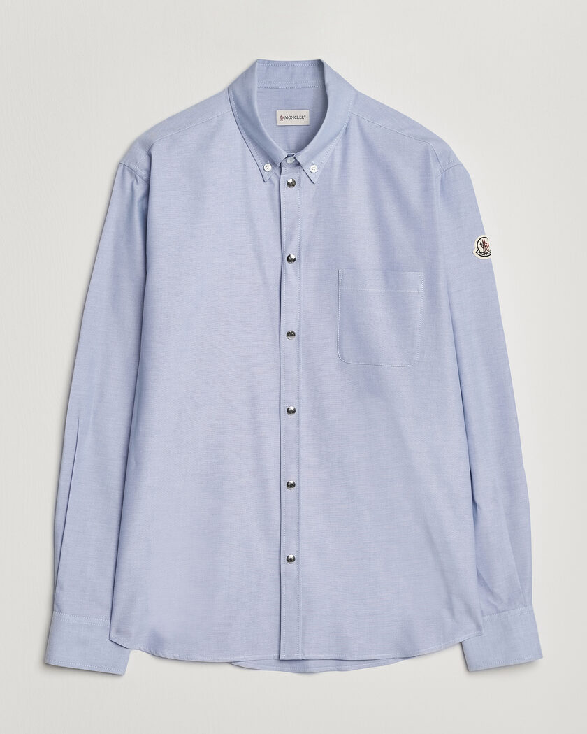 Moncler Popeline Shirt Light Blue – Azul