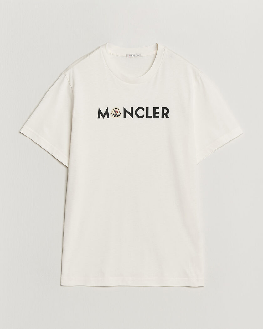 Moncler Logo Lettering T-Shirts White – Blanco