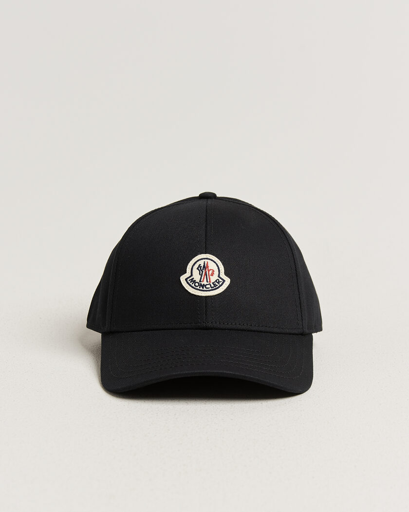 Moncler Logo Baseball Cap Black – Negro