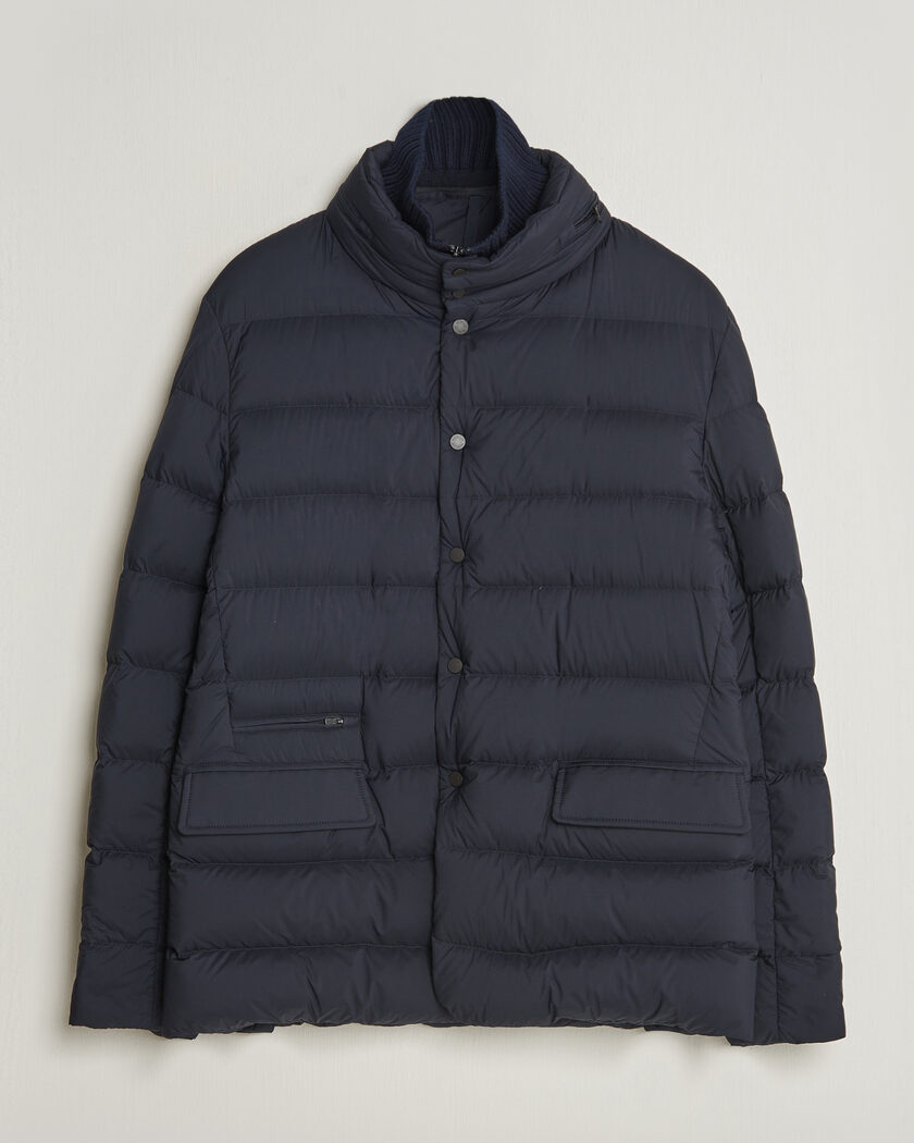 Moncler Elarune Down Blazer Navy – Azul