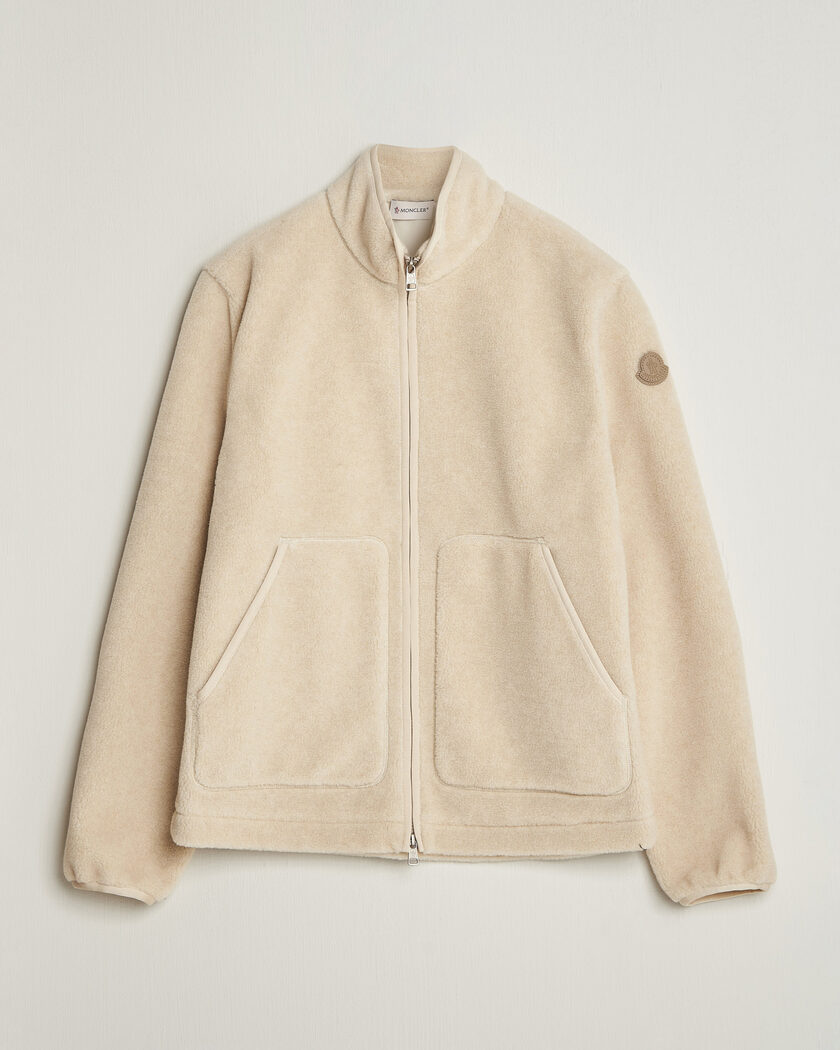 Moncler Full Zip Fleece Cream – Beige