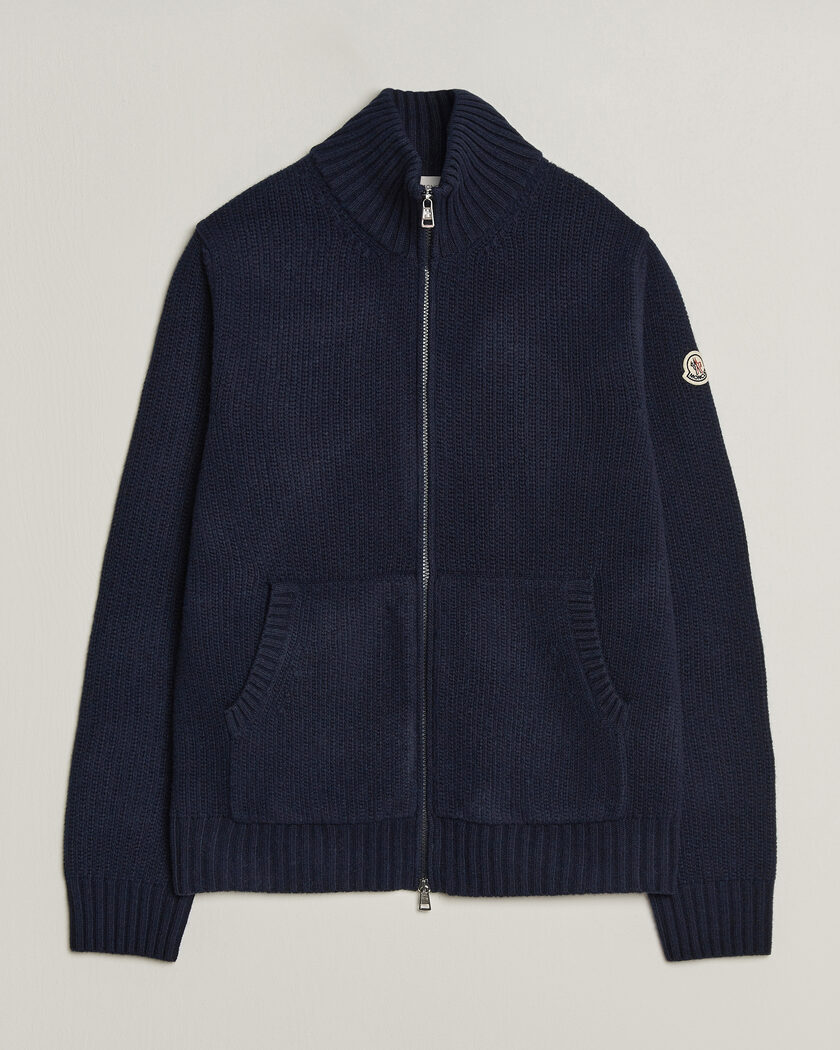 Moncler Full Zip Cardigan Navy – Azul