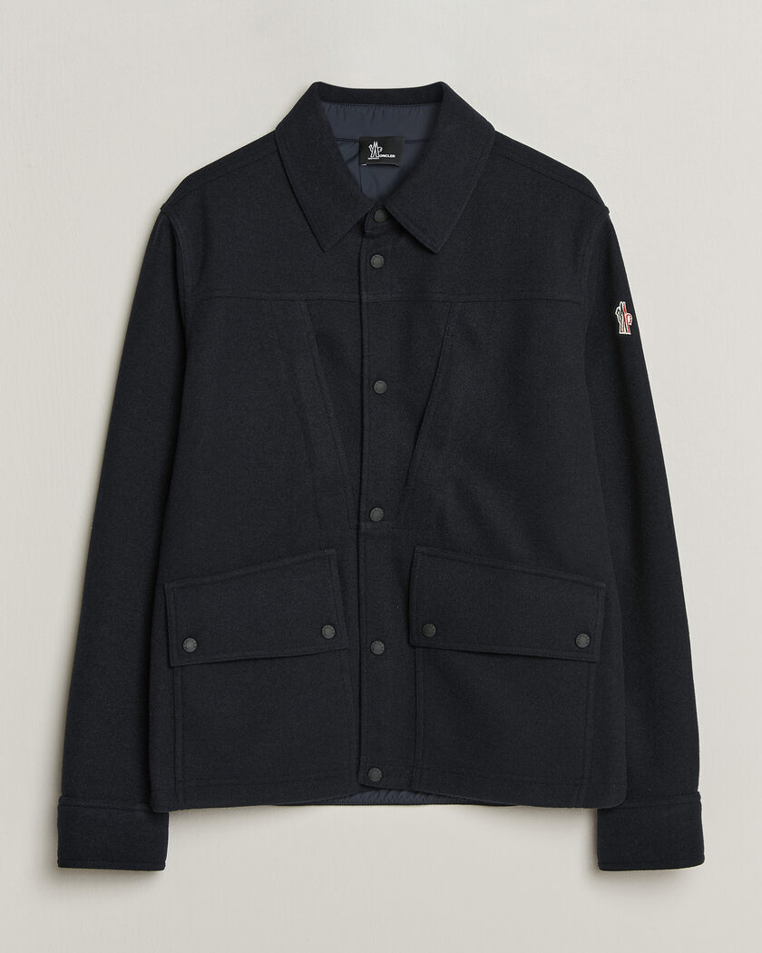 Moncler Grenoble Brushed Shirt Jacket Navy – Azul