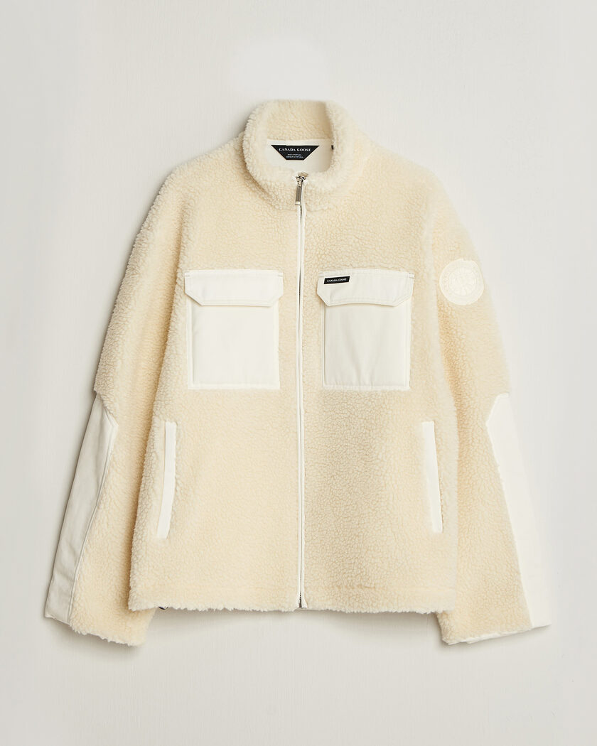 Canada Goose Harrier Fleece Jacket Bone – Blanco
