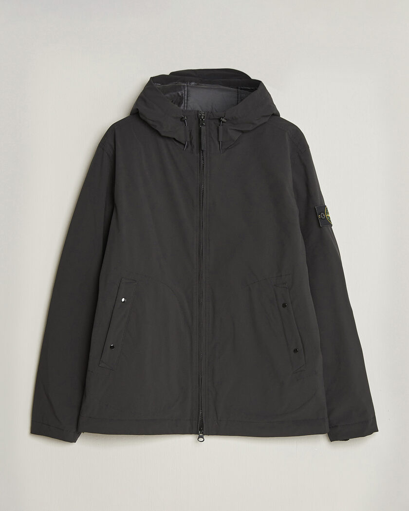 Stone Island Short Soft Shell Parka Black – Negro