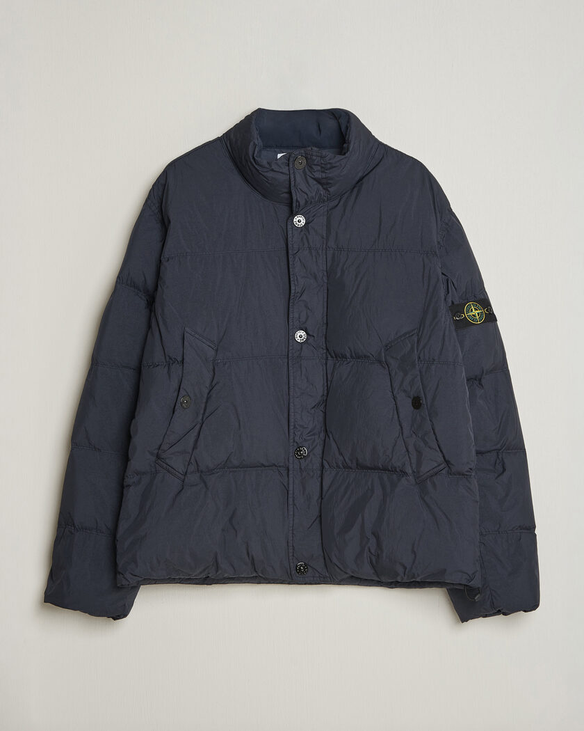  Stone Island Crinkle Reps Padded Down Jacket Navy Blue – Azul