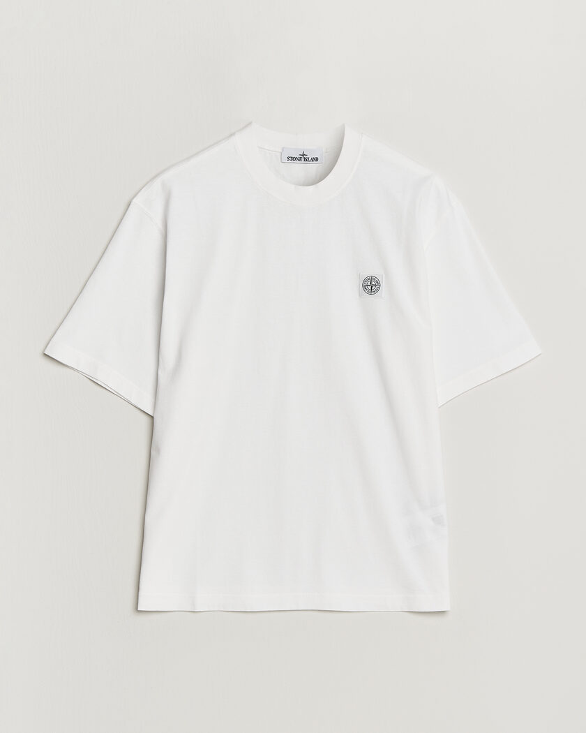 Stone Island Combed Organic Cotton T-Shirt White – Blanco