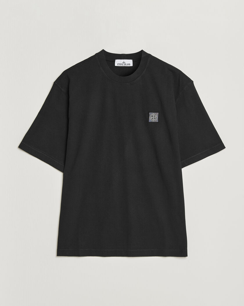 Stone Island Combed Organic Cotton T-Shirt Black – Negro
