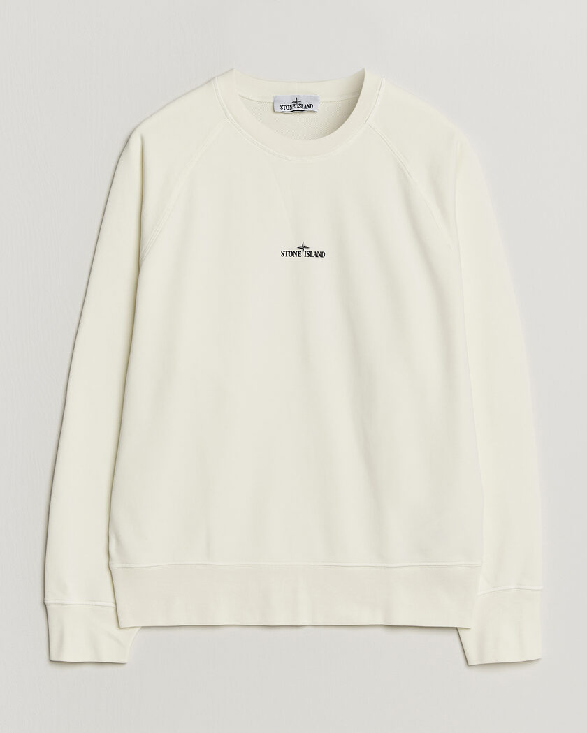 Stone Island Garment Dyed Fleece Desert Print Sweatshirt Ivory – Blanco