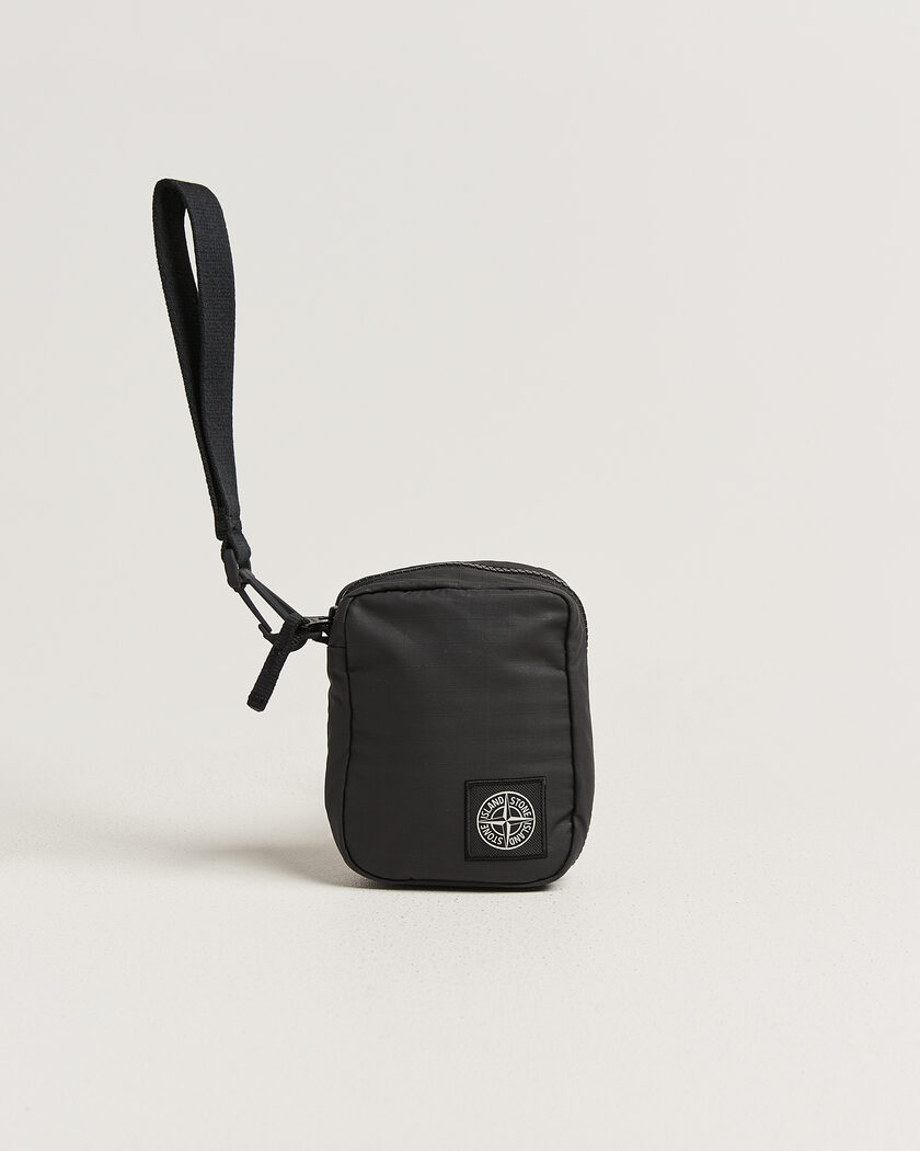 Stone Island Coated Cotton Ripstop Wallet Black – Negro