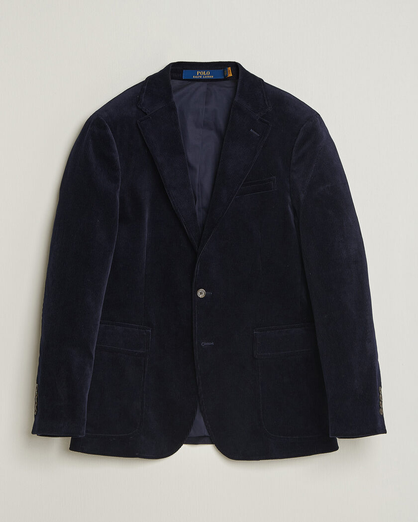 Polo Ralph Lauren Single Breasted Corduroy Sportcoat Newport Navy – Azul