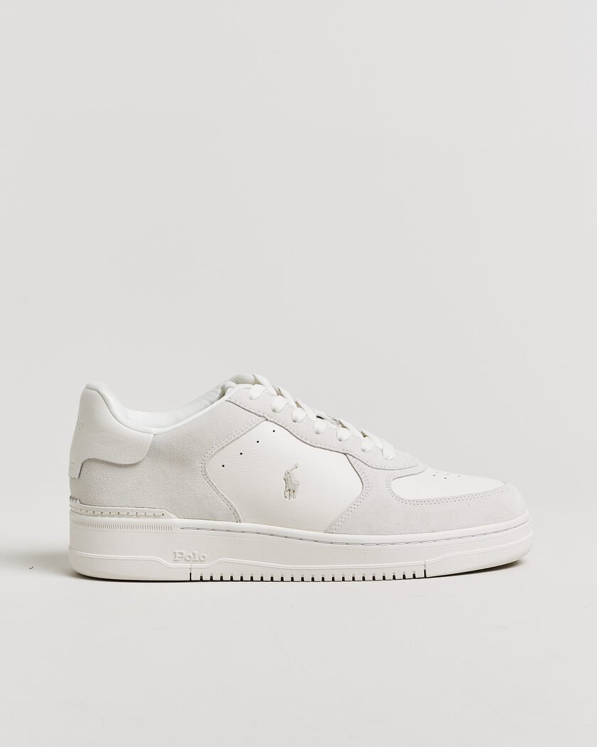 Polo Ralph Lauren Masters Court Suede/Leather Sneakers Deckwash White – Blanco
