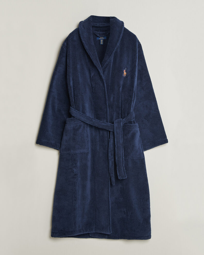Polo Ralph Lauren Cotton Terry Robe Newport Navy – Azul