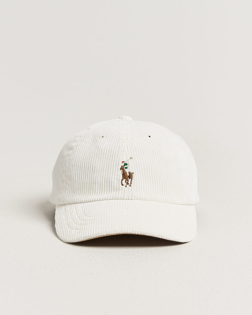 Polo Ralph Lauren Corduroy Cap Warm White – Blanco