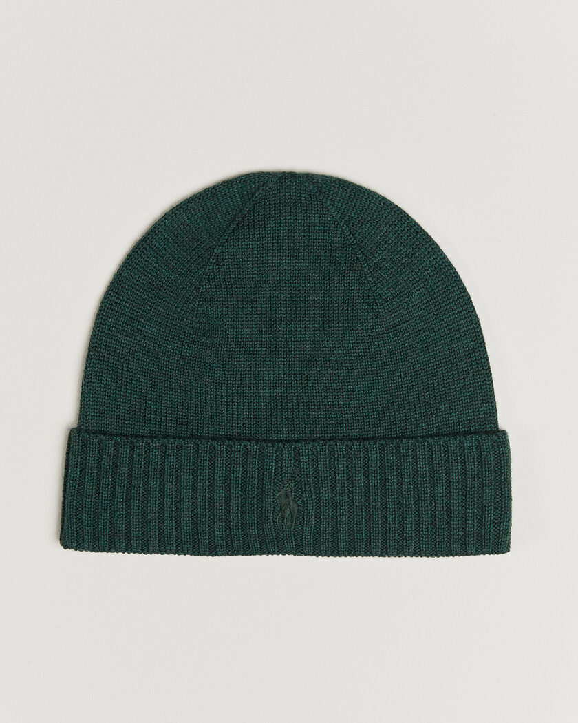 Polo Ralph Lauren Merino Beanie Pine Heather – Verde