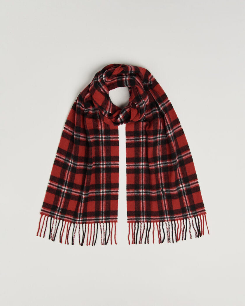 Polo Ralph Lauren Classic Wool Scarf Red/Black – Multicolor