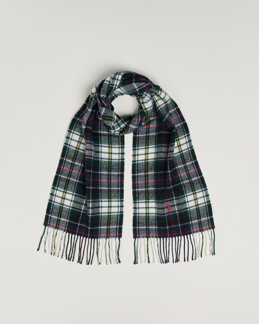 Polo Ralph Lauren Classic Wool Scarf Cream Multi – Multicolor