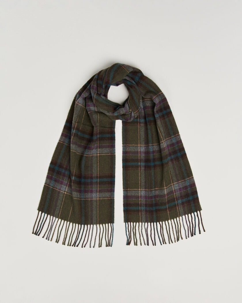 Polo Ralph Lauren Classic Wool Scarf Olive – Multicolor